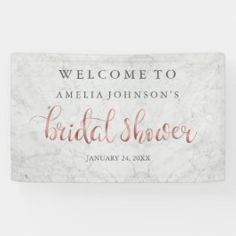 Hochzeitsbanner Marble Rose Gold Banner