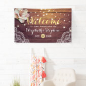 Hochzeitsbanner mit floraler Streichholzfarbe Banner (Insitu)