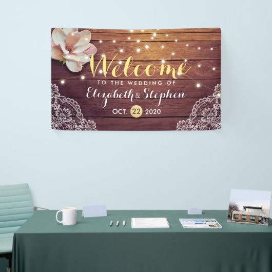 Hochzeitsbanner mit floraler Streichholzfarbe Banner (Messeveranstaltung)