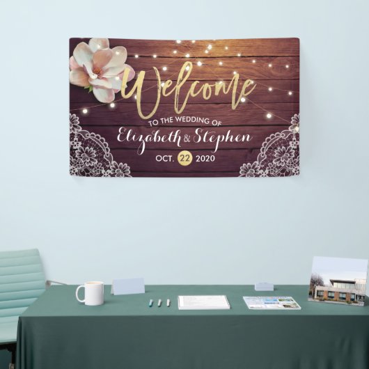 Hochzeitsbanner mit floraler Streichholzfarbe Banner (Messeveranstaltung)