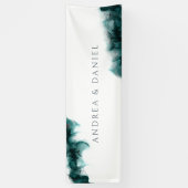 Hochzeitsbanner mit rosa Farbe Banner (Vertikal)