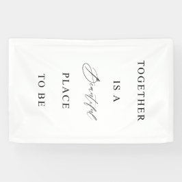 Hochzeitsbanner „Zusammen ist ein schöner Ort" Banner