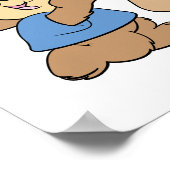 Hochzeitsbären Poster (Ecke)