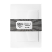 Hochzeitsbauch-Band Steampunk Hochzeitslied Einladungsbanderole (Vorderseite Beispiel)