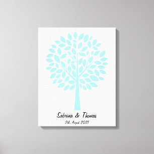 Hochzeitsbaum, Wedding tree, Hochzeitsgästebuch Leinwanddruck