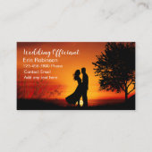 Hochzeitsbeamte Landschaftliche Visitenkarten Visitenkarte (Vorderseite)