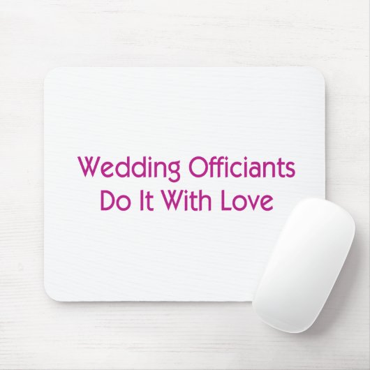 Hochzeitsbeamte Mousepad (Mit Mouse)