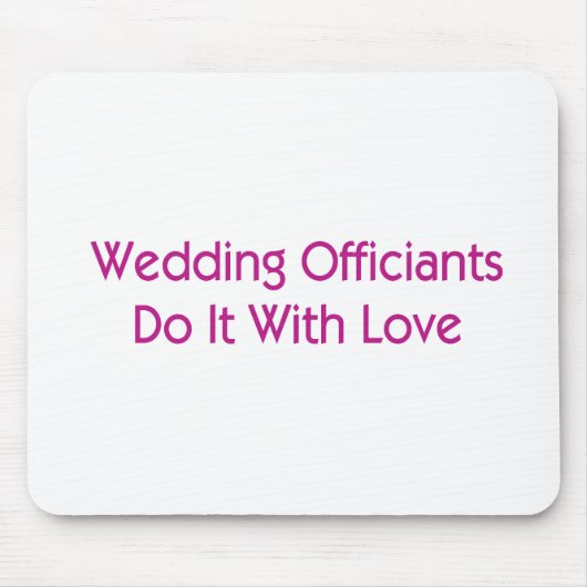 Hochzeitsbeamte Mousepad (Vorne)