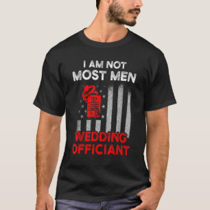 Hochzeitsbeamte planen Flag Internet Ordised Min T-Shirt