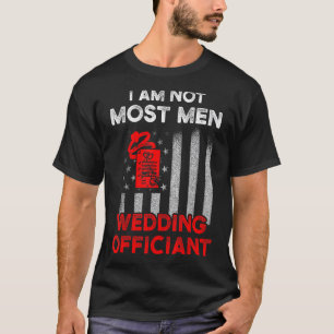 Hochzeitsbeamte planen Flag Internet Ordised Min T-Shirt