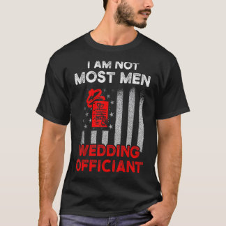 Hochzeitsbeamte planen Flag Internet Ordised Min T-Shirt