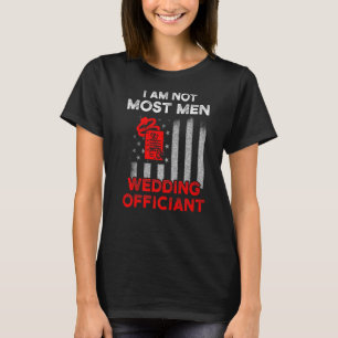 Hochzeitsbeamte planen Flag Internet Ordised Min T-Shirt