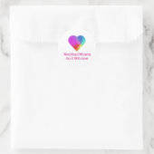 Hochzeitsbeamte tun das mit Liebe Runder Aufkleber (Tasche)