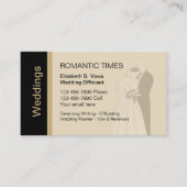 Hochzeitsbeamte Visitenkarte (Vorderseite)