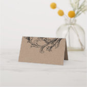 Hochzeitsbegleitpapier geblüht platzkarte (Rückseite)