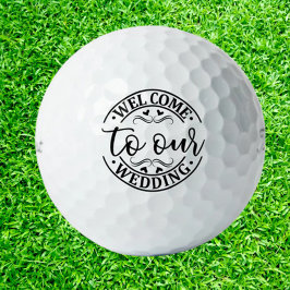 Hochzeitsbegrüßung Golfball