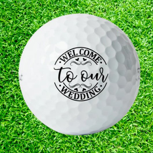 Hochzeitsbegrüßung Golfball