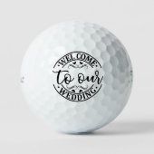 Hochzeitsbegrüßung Golfball (Vorderseite)