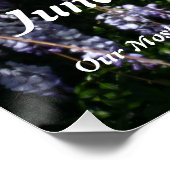 Hochzeitsbegrüßung Wisteria Poster (Ecke)