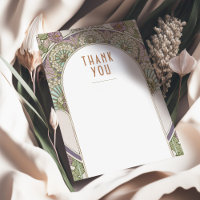 Hochzeitsbeilage Danke Vintages Jugendstil