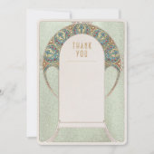 Hochzeitsbeilage Dankeschön-Karte Vintager Jugends Einladung (Vorderseite)