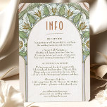 Hochzeitsbeilage INFO Vintages Jugendstil von Much Einladung<br><div class="desc">Art Nouveau Vintage Hochzeit INFO Karte von Alphonse Mucha in einem floralen, romantischen und whimsical Design. Viktorianische Schnörkel ergänzen klassische Deko-Schriftart. Bitte geben Sie Ihre persönlichen Informationen ein, und Sie sind fertig. Wenn Sie das Design weiter ändern möchten, klicken Sie auf den blauen Button "Anpassen". Vielen Dank, dass Sie mein...</div>