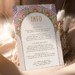 Hochzeitsbeilage INFO Vintages Jugendstil von Much Einladung<br><div class="desc">Art Nouveau Vintage Hochzeit INFO Karte von Alphonse Mucha in einem floralen, romantischen und whimsical Design. Viktorianische Schnörkel ergänzen klassische Deko-Schriftart. Bitte geben Sie Ihre persönlichen Informationen ein, und Sie sind fertig. Wenn Sie das Design weiter ändern möchten, klicken Sie auf den blauen Button "Anpassen". Vielen Dank, dass Sie mein...</div>
