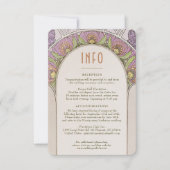 Hochzeitsbeilage INFO Vintages Jugendstil von Much Einladung (Vorderseite)