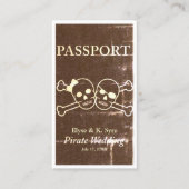 Hochzeitsbeilagen für Piraten Visitenkarte (Vorderseite)