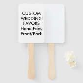 Hochzeitsbenutzerdefinierten Favoriten-HAND-FANS - Fächer (Vorne und Hinten)