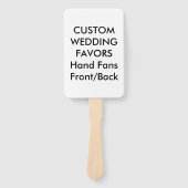 Hochzeitsbenutzerdefinierten Favoriten-HAND-FANS - Fächer (Vorderseite)