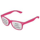 Hochzeitsbenutzerspezifische KIDS-PARTY-SHADES - P Partybrille (Schrägansicht)