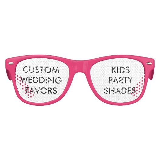 Hochzeitsbenutzerspezifische KIDS-PARTY-SHADES - P Partybrille (Vorderseite)