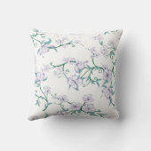 Hochzeitsbestseller mit grünem Blumenhintergrund Kissen (Rückseite)