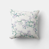 Hochzeitsbestseller mit grünem Blumenhintergrund Kissen (Vorderseite)