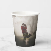 Hochzeitsbeteiligte hinzufügen Fotopapier-Cup Pappbecher (Vorderseite)