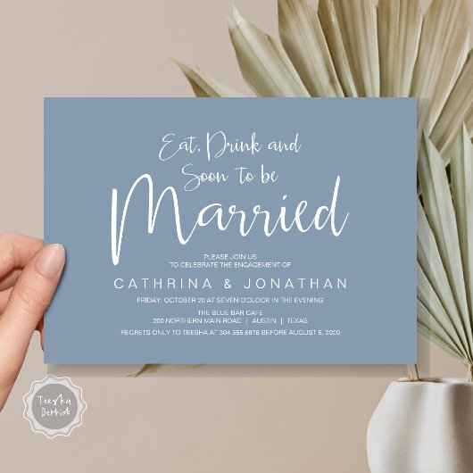 Hochzeitsbeteiligungspartei, Handschriftenschrift Einladung