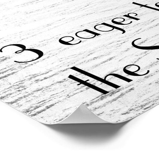 Hochzeitsbibel-Förderungspposter Poster (Ecke)