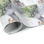 Hochzeitsbibel mit Maiglöckchen-Brautstrauß Geschenkpapier (Rolleneckpunkt)