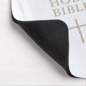 Hochzeitsbibel mit Maiglöckchen-Brautstrauß Mousepad (Ecke)