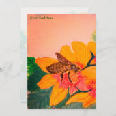 Hochzeitsbiene Einladung (Vorne/Hinten)