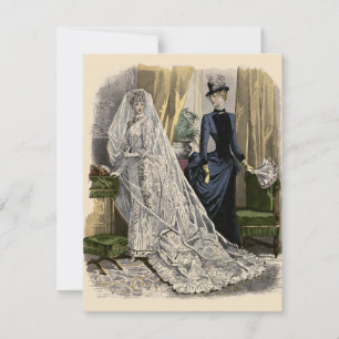 Hochzeitsbild im Vintage-Stil, Braut im viktoriani