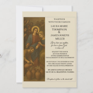 Hochzeitsbild von Kana Bibel-Hochzeit Einladung