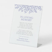 Hochzeitsblanke Sockelschild (Vorderseite)