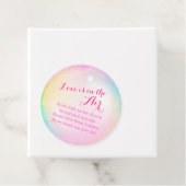 Hochzeitsblasen Flaschenanleitung Aquarellmarken Geschenkanhänger (Beispiel)