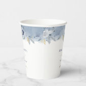 Hochzeitsblaue Rose Pappbecher (Rechts)