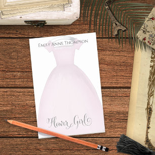 Hochzeitsblume Mädchen Niedliches Vintages Kleid M Post-it Klebezettel