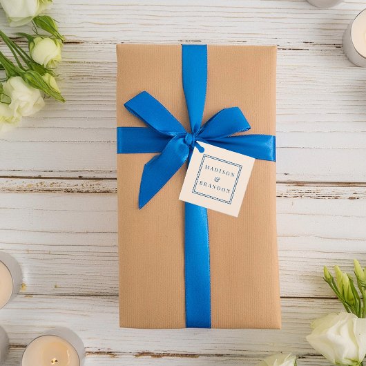 Hochzeitsblumen aus dem Mittelalter | Creme Geschenkanhänger