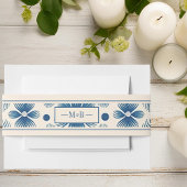 Hochzeitsblumen aus dem Mittelalter | Creme | Mono Einladungsbanderole