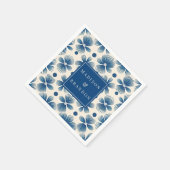 Hochzeitsblumen aus dem Mittelalter | VollPrint |  Serviette (Ecke)